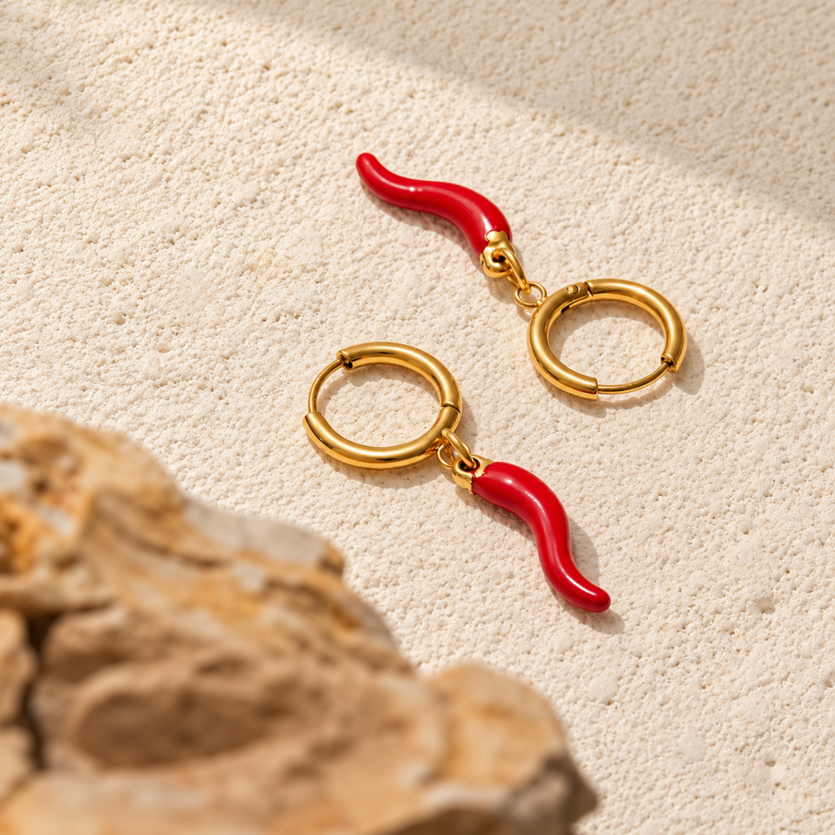 Scarlett Red Chili Drop Earrings
