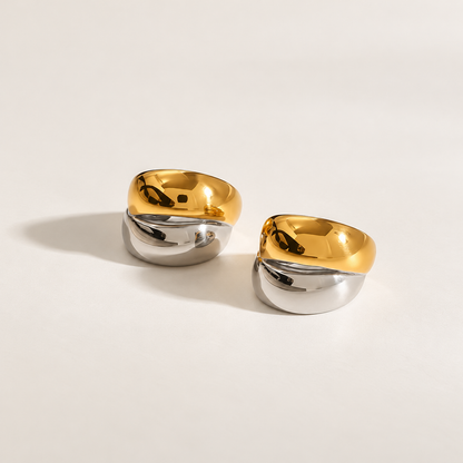 Merline Two-Tone Ear Cuff