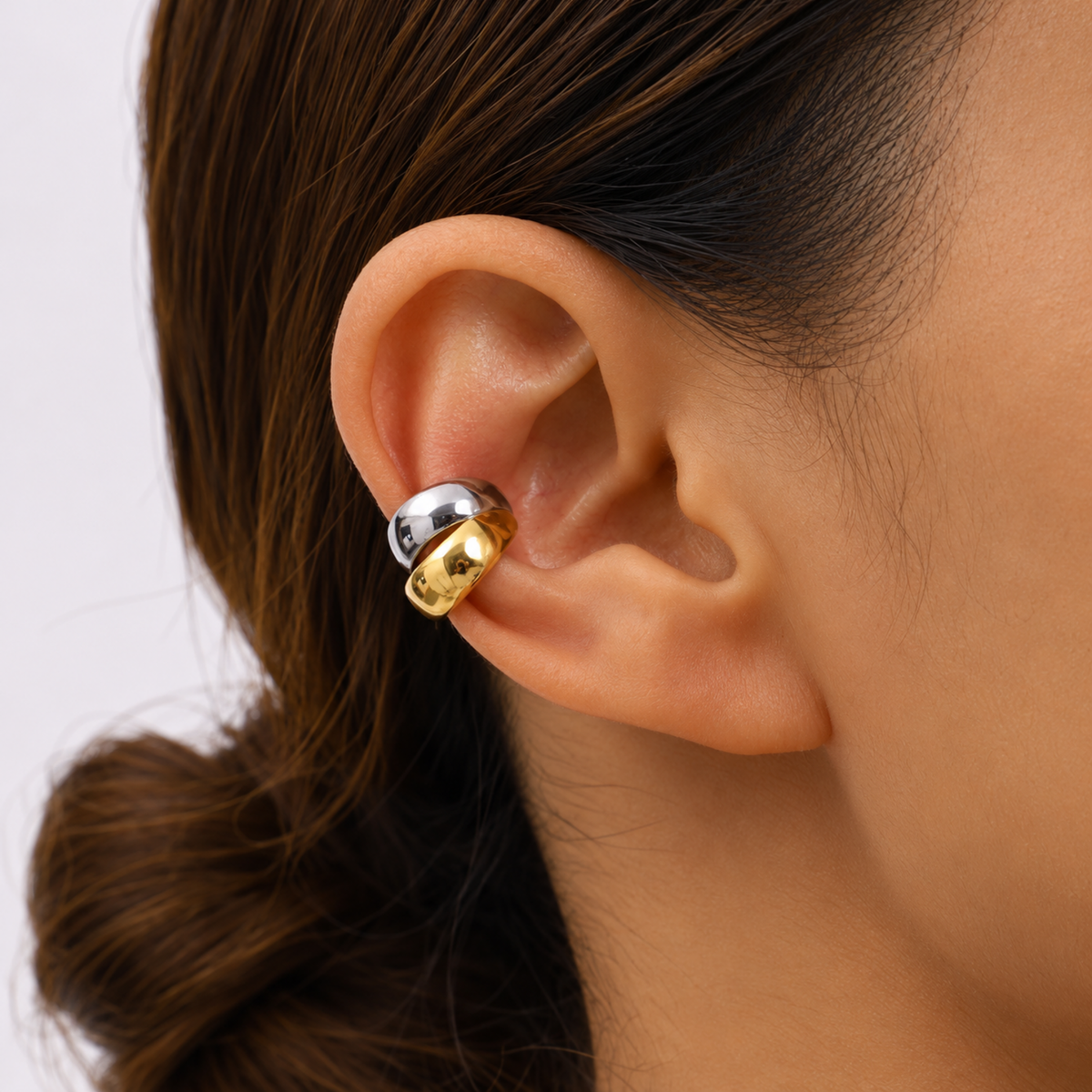 Merline Two-Tone Ear Cuff