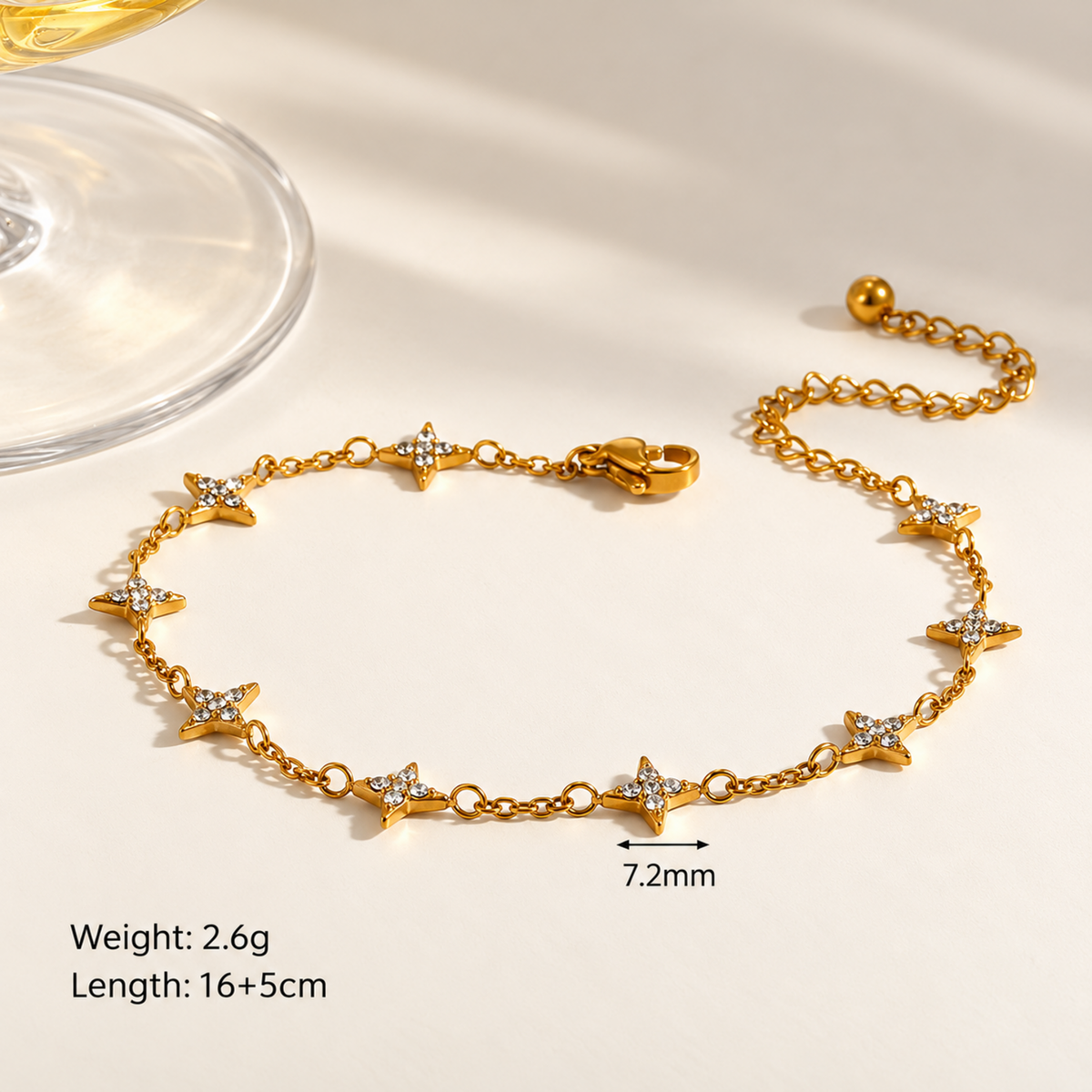 Star Charm Chain Bracelet