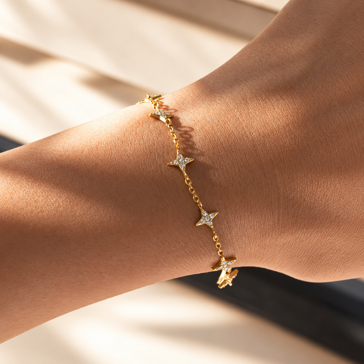 Star Charm Chain Bracelet