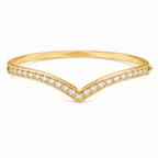 A gold-plated bangle for women featuring an intricate winged design and a secure side clasp